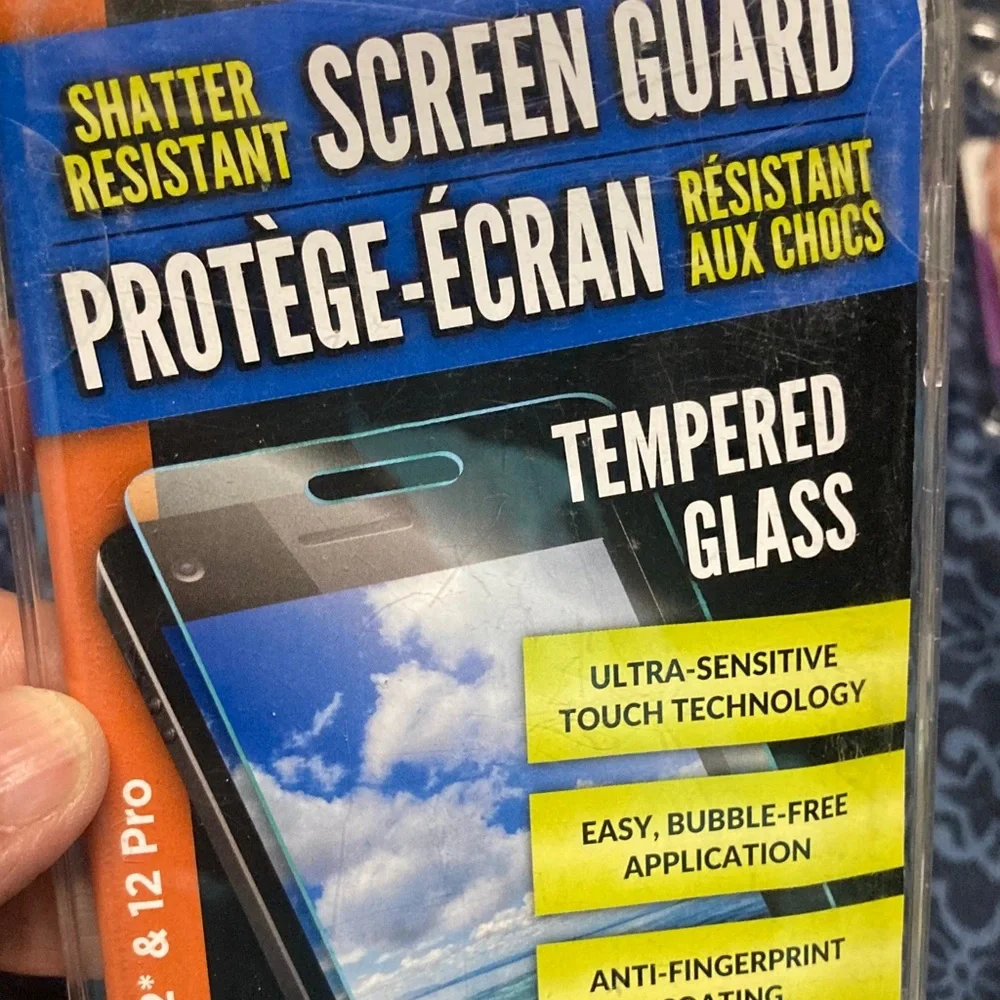 Tempered Glass Screen Protector for iPhone 12/12 Pro Set of 2